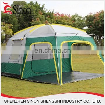 Hot sale customize polyester excellent material outdoor camping cool 5+ person family large tent