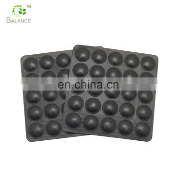 adhesive round furniture rubber bumper feet pad