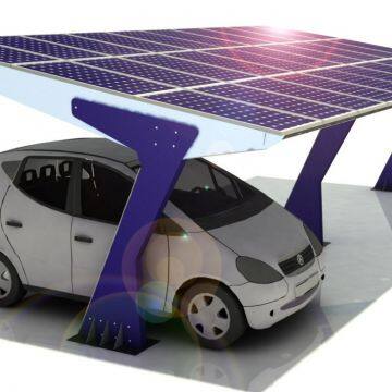 Cantilever Solar Carport Car Park Solar Canopies Powder Spray Paint