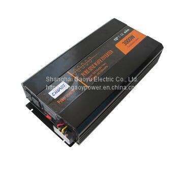 CHGAOY Pure Sine Wave Solar Power Inverter 3000W 12V DC to 120V±5% AC 60HZ Converter Off Grid with LCD Display