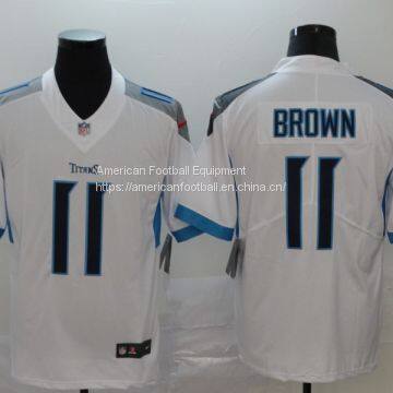 Tennessee Titans #11 Brown White Jersey
