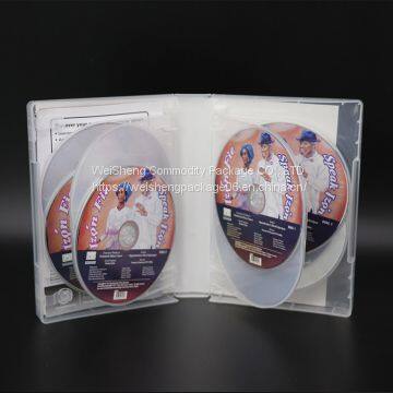 WEISHEGN 10-Discs Standard DVD/CD-ROM Box Case PP DVD Duplicator Case Storage DVD Cases Transparent With Flim 35mm photo-4