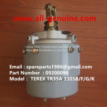 TEREX 09200096 BRAKE CHAMBER TR35A 3305F 3305G 3305K 3305B OFF HIGHWAY RIGID DUMP TRUCK MINING HAULER TRANSMISSION