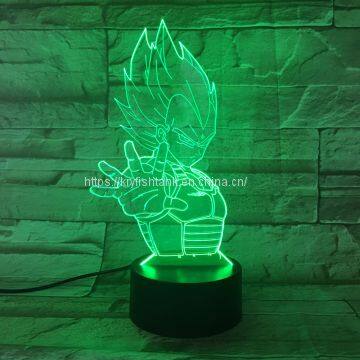 3D Deco Light USB Charge Touch Switch Lamp Colorful Kids Night Light