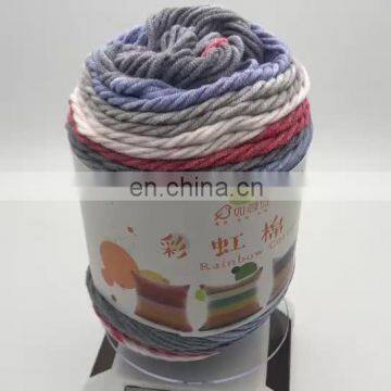 Gradient color worsted acrylic blend yarn for knitting sweater