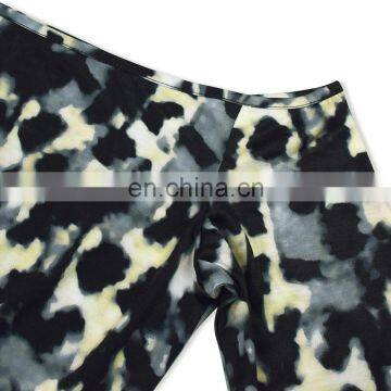 Parent-Child Outfit Fashion Leopard Grain Siamese Trousers Suits Short Sleeve Round Collar Sets (this Link for Girls,1-12years) photo-3