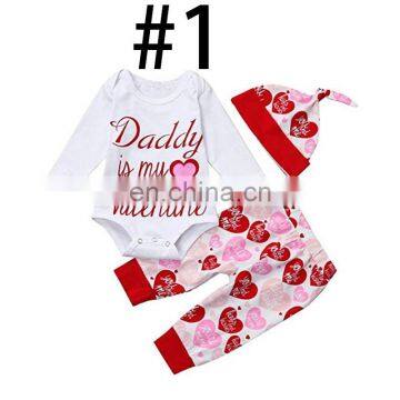 Hello World 2019 Baby Rompers Outfits & Kids Rose Flower Full Print Pants & Hat 3pc Set photo-3