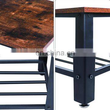 Amazing Online Hot Sale Double Deck Steel and Plywood Shoe Rack Wood Organizer 2 Tier Simple Bench Shoe Rack photo-5