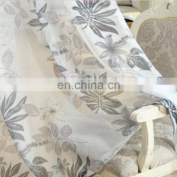 Wholesale High Quality American Rural Style Cotton and Linen Plant Printed Semi-shading Blackout Curtain photo-6