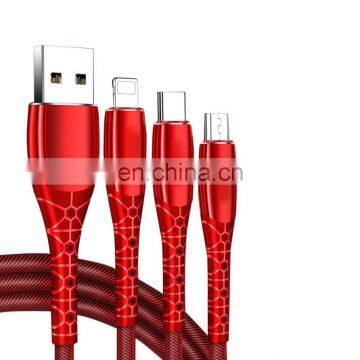 2021fast cable charging sale products type-c usb cable top products 3 in 1 charger cable