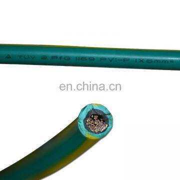 TUV UV Resistant PV Solar Cable/dc 4mm2 Solar Cable, PV1-f 6mm2 Solar Cable For Solar Panel and Solar PV System