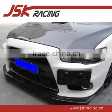 FOR LANCER EVOLUTION EX FRONT LIP JSK-2 CARBON FIBER FRONT LIP FOR MITSUBISHI LANCER EVOLUTION EX (JSK201323)