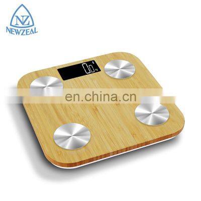 Factory Supplier Low Battery Bamboo Blue Tooth LED Digital Battery Kitchen Scale