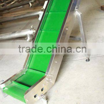 PVC belt finished products conveyor in packaging line with good price