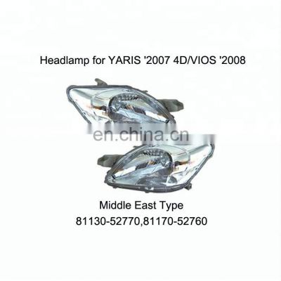 81130-52770,81170-52760 Auto Front Lamp for Toyota Yaris Vios