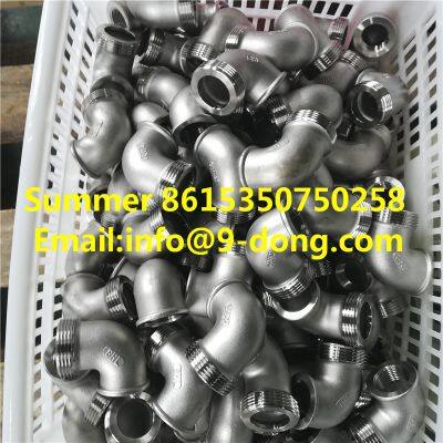 SS304 Stainless Steel Sanitary 90 Degree Bend Fittings Elbow