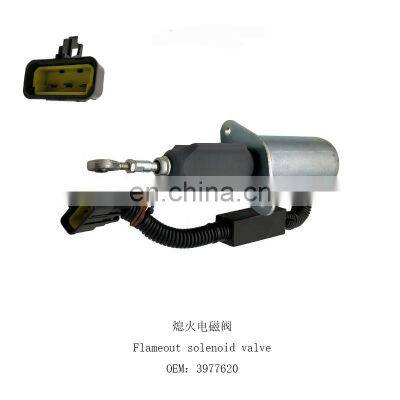 3977620 Excavator solenoie valve for  electric parts  Shut Off /stop Solenoid valve