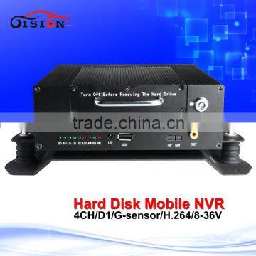 720p 4ch vehicle blackbox dvr g-sensor i/o cycle recording automotive recorder mobile dvt h 264