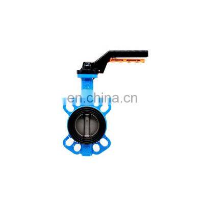 Tyco China Supplier Best Selling DN65 Wafer Type Lined Cast Iron Butterfly Valve For Water Oli Gas