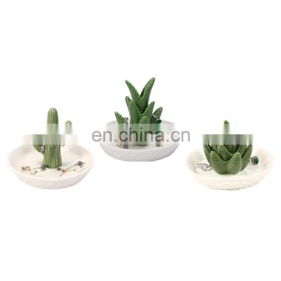 home decor Cactus Ring Jewelry Dish Tray Holder for Women Gifts Girls Teen Girlfriend Best Friend