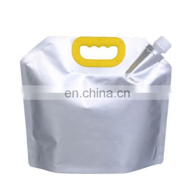 Custom Logo Beverage Bag Mylar Compostable Cosmetics Juice Stand Up Liquid Aluminium Spout Pouch