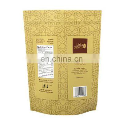 custom biodegradable resealable organic plastic zipper empty tea bags packaging