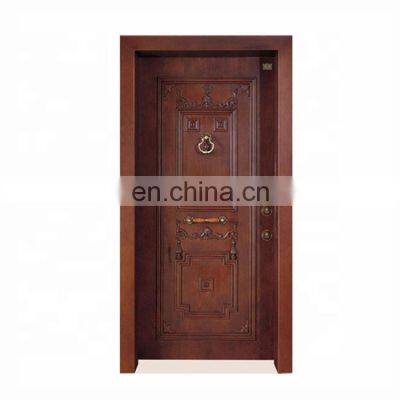 Italian Steel Wooden Door Design Interior Security Wooden Armored Doors photo-2