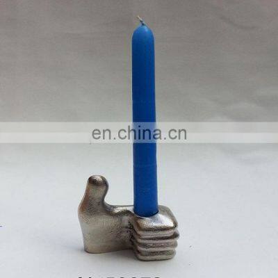 hand punch shape candle holder