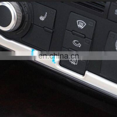 Hot Sale Car CD Air Conditioning Adjustment Panel For Audi A6L 2005-2011 Stainless Steel Auto Stickers Trim Car Accessories