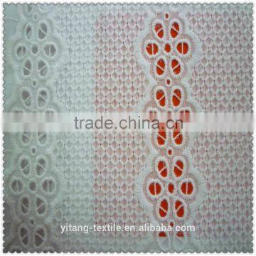 cotton big machine embroidered fabric