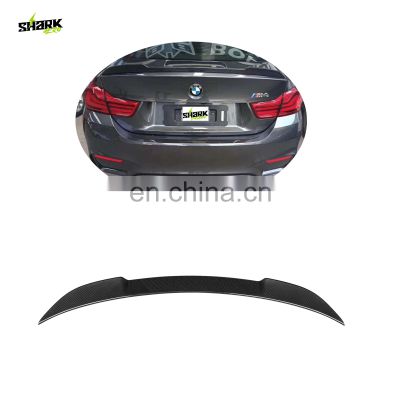 Drop Shipping Dry Carbon Rear Trunk Spoiler Spoiler Boot Wing For Bmw 4 Series F36 Cs Style 2014- 2020