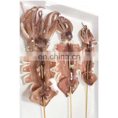 Good quality frozen squid fillet skewer seafood snacks