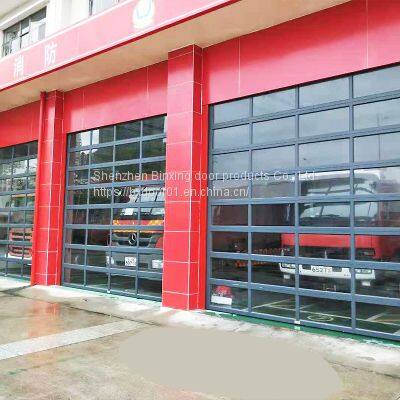 Automatic Garage Door Aluminum Alloy Material Modern New Black Sectional Panel Garage Door Tempered Aluminum Glass Garage Door photo-4