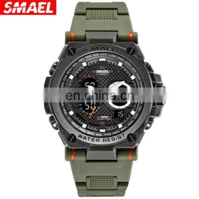 SMAEL 1709 Day date trend rubber sport digital analog men janpan watches stop watch timer