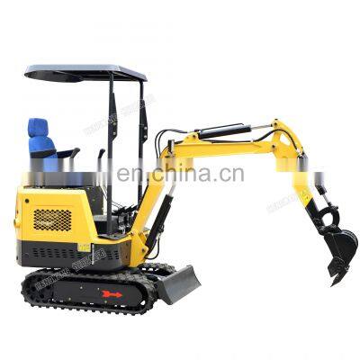 Free Shipping Cheap Price Chinese Mini Excavator 1.5 Ton Small Digger Crawler Excavator For Sale