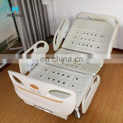 Medical Furniture ABS PP Side Rails Nursing 3 Function Electric Manual Anti Collision Mechanical ICU Hospital Bed with Toilet