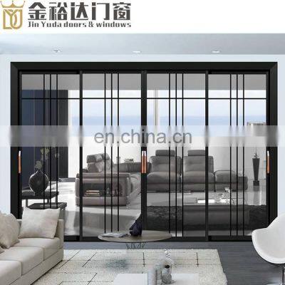 Custom panorama aluminium sliding door extremely narrow thin sitting room balcony office partition door