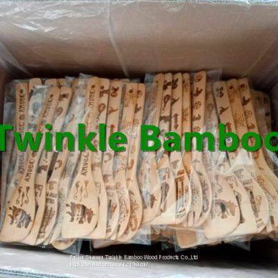 Bamboo Kitchen Tool Engraved Bamboo Utensil Set Burned Bamboo Wooden Tool photo-4