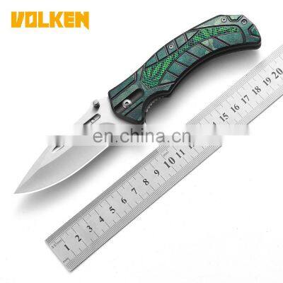 Outdoor Features ABS Material 3D Printed Handle Pocket Folding Knife Jungle Survival Self-defense Knife