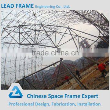 Prefab ball joint large span space frame cement bunker