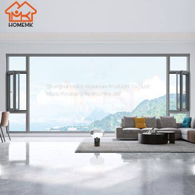 HMK-110 Aluminum Alloy Thermal Break Window Fly Screen Integrated Flat Window Bedroom