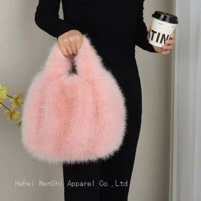 31Plush bag Women's fur bag Ladies fashion handbag crossbody bag