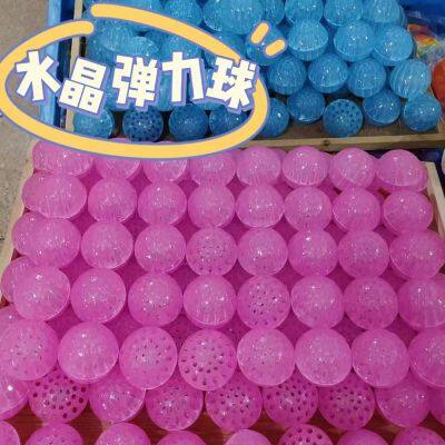 Online Celebrity New Crystal Transparent Luminous Wrist Elastic Ball With Rope Hand Throw Back Ball Magic Ball Children's Toy Ball. photo-5