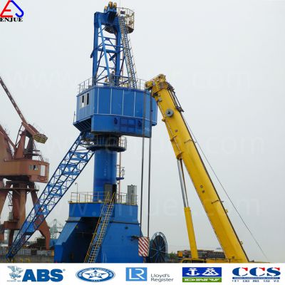 Shipboard Pedestal Crane Port Grab Bucket Mobile Level Luffing Harbor Freight Portal Crane Harbour Crane