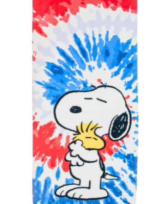 Peanuts Snoopy & Woodstock Super Soft Cotton Bath Pool Beach Towel