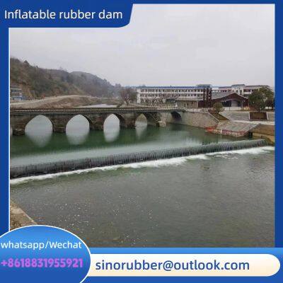 Inflatable rubber dam, custom 7.5-meter-high rubber water dam, seamless joint