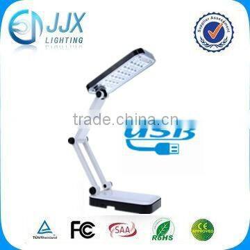 hot selling 2.5W 220V LED desk light with USB base