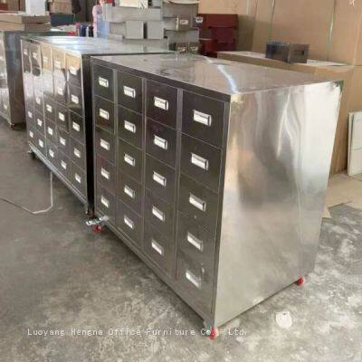 Шкаф для хранения традиционных китайских лекарственных трав из нержавеющей стали для использования в клинике | Шкаф для хранения традиционной китайской медицины photo-2