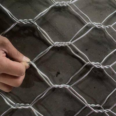 80*100mm Woven Gabion Cages PVC Protected Gabion Walls for Roadside Barriers and Urban Drainage Systems Manufacturer Direct