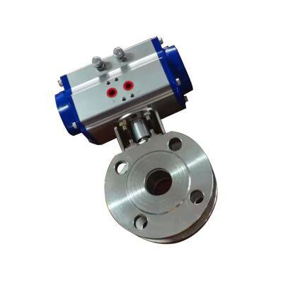 Pneumatic Valve Factory Direct Clamp Connection Thin Type Ball Valve With Pneumatic Actuator photo-3